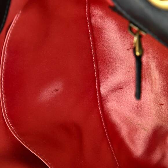 Gucci Gg Marmont Flap Bag Embroidered #142177G81B - Picture 12 of 13